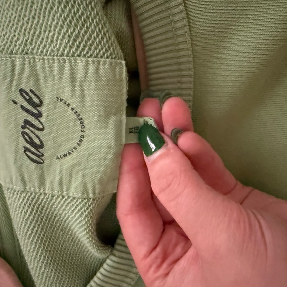 Aerie Olive Knit Pullover - Picture 4 of 8